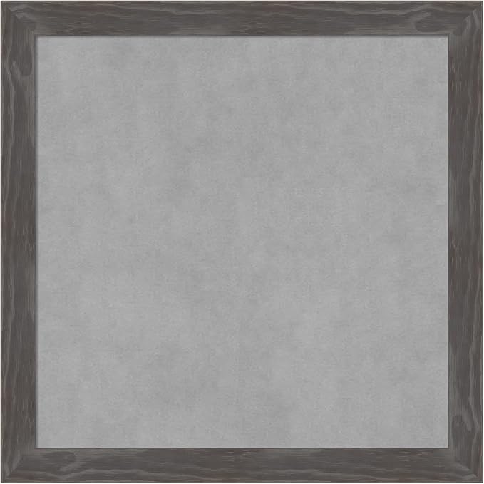Amanti Art Grey Framed Magnetic Board 23x23 Medium Vision Board by AmantiArt