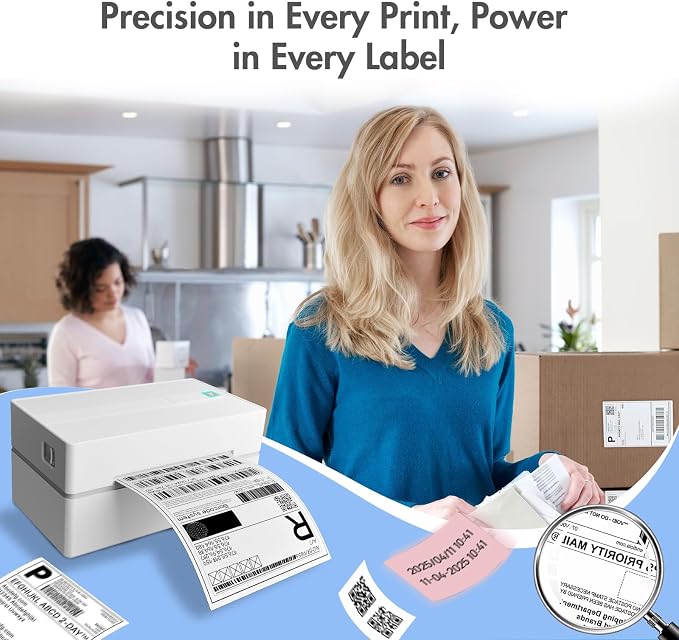 Thermal Shipping Label Printer 4x6 Bluetooth Label Maker - Image 7