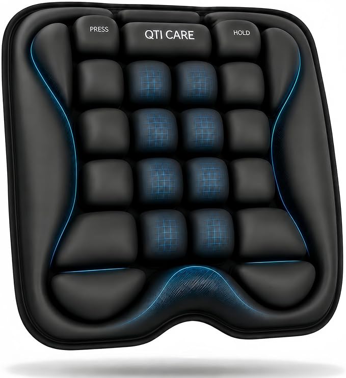Airplane Seat Cushion, Air-Cell Travel Cushion by TravelCushionsforLongFlights