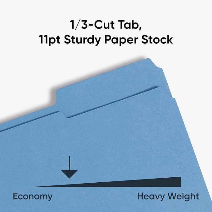 Smead Blue File Folders for Documents, - Image 4