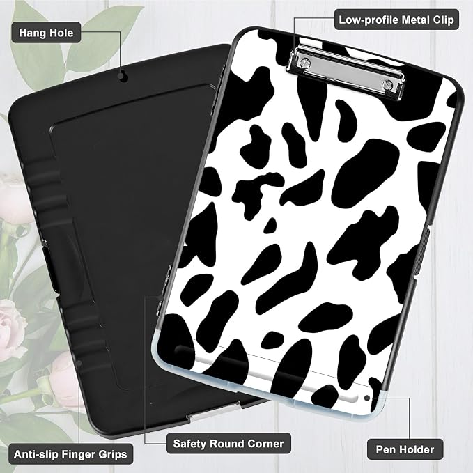 A4 Clipboard with Storage Pen Holder, Clipboards Organizer Nursing Clipboard - Image 5