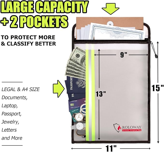 ROLOWAY Fireproof Document Bag - Image 2