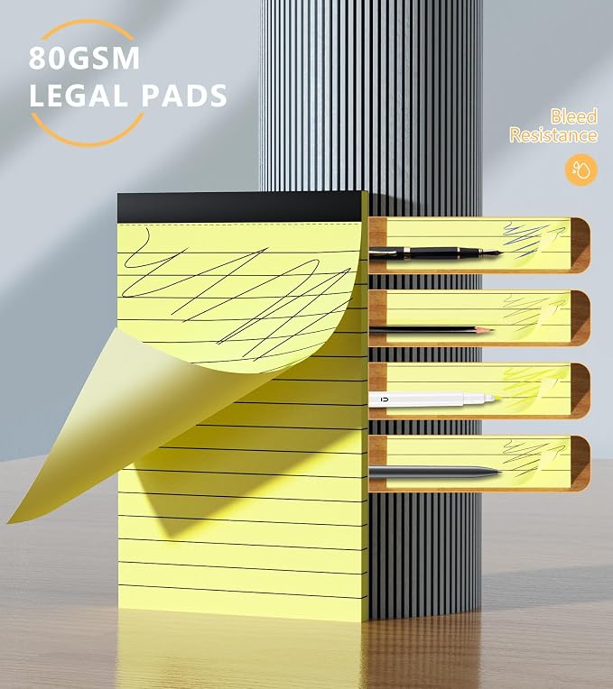 12 Pack Notepads 3x5, Perforated Yellow Memo Pads, 30 Sheets | Thick Paper - Image 3