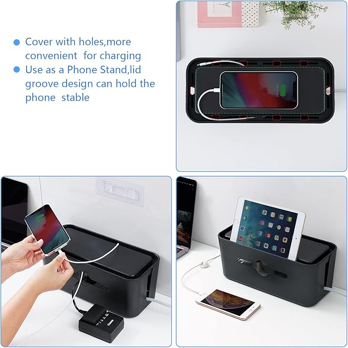 Cable Management Box, Cord Organizer Box - Image 4