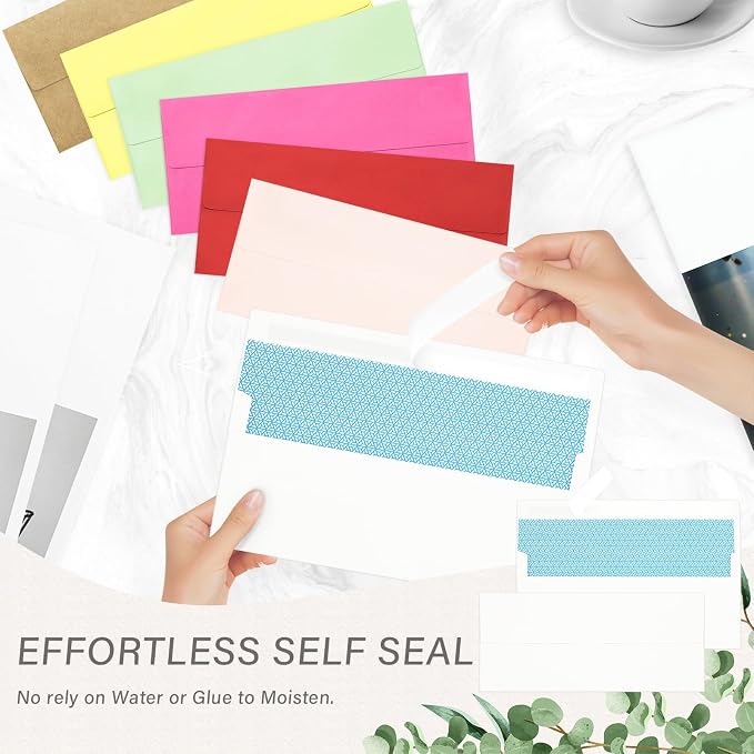 200 Pack #10 Business Envelopes, Self Seal Standard White Envelopes - Image 5