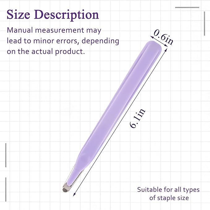 Professional Staple Remover Tool, Magnetic Tip Design Facilitates Collection of - Image 2