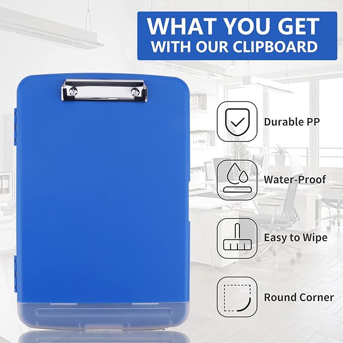 SFLHHDM Storage Clipboard with Pen Holder, High Capacity Clipboards - Image 7