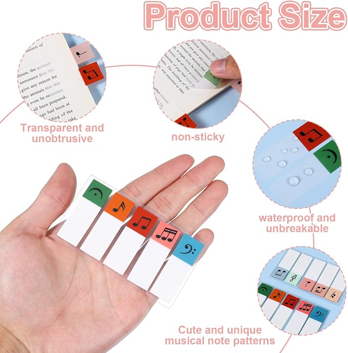 Sticky Tabs for Books, Writable Page Markers Book Tab for Annotating Books for - Image 3