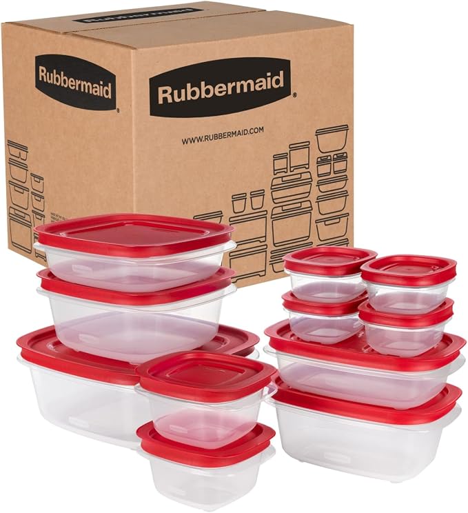 Rubbermaid EasyStore Rectangle and Square Containers, 22-Piece Set, Food by Unknown