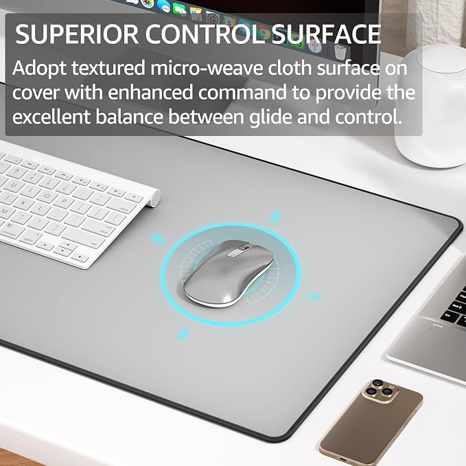 KTRIO Large Gaming Mouse Pad, Desk Mat, 31.5 x 15.7 in, XXL | Smooth - Image 2