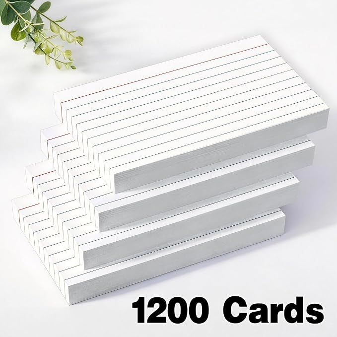 1200 PCS Index Cards Bulk, 3x5 Flash Cards - Image 5
