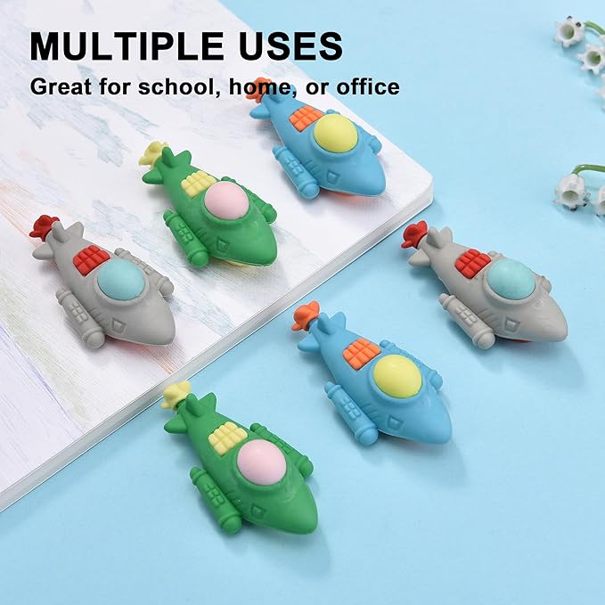 24Pcs Submarine Shape Erasers for Kids Bulk, Cute Puzzle Erasers Fun Take Apart Erasers for School Classroom Supplies Party Favors Military Enthusiasts-DeskLoop Office