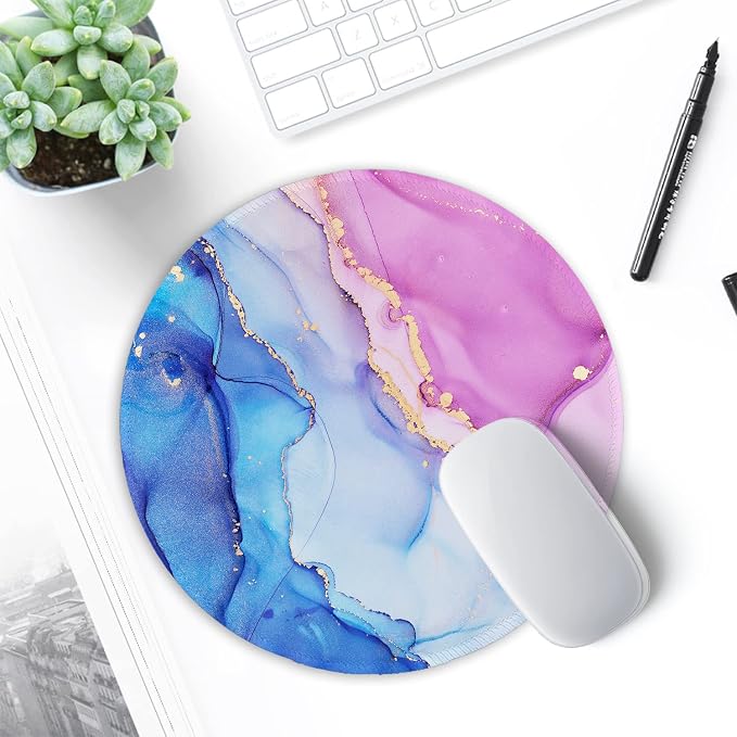 ITNRSIIET Round Mouse Pad with Stitched Edge Premium-Textured Waterproof - Image 7
