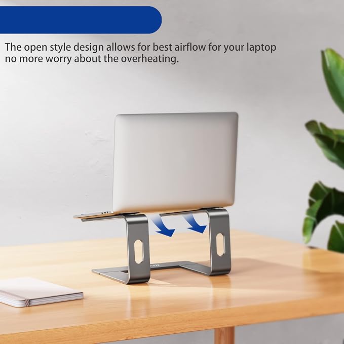 BESIGN LS03 Aluminum Laptop Stand, Ergonomic Detachable Computer Stand - Image 9