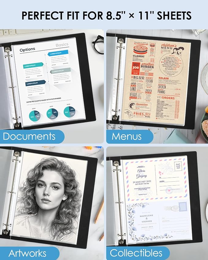KTRIO Sheet Protectors 8.5 x 11, Page Protectors - Image 6
