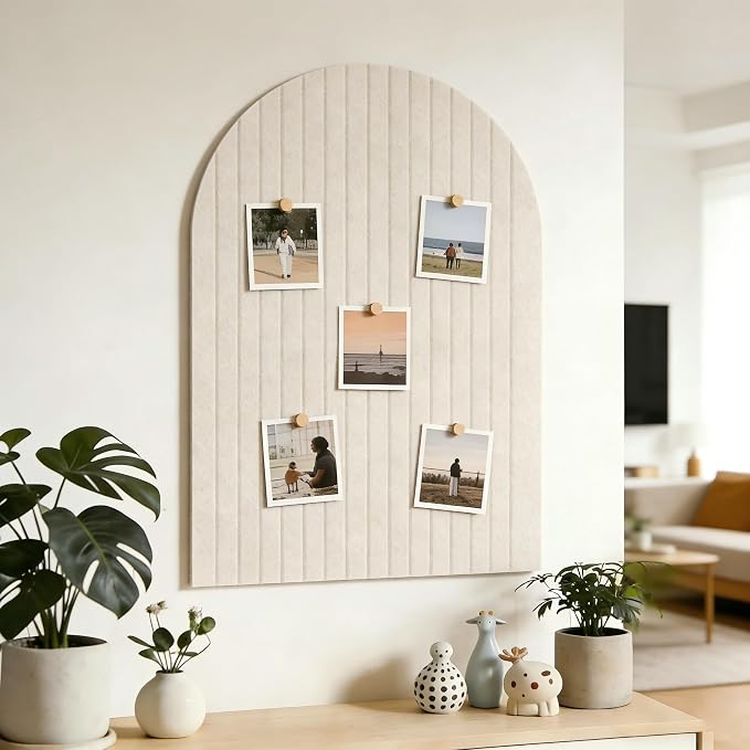 Large Arched Felt Bulletin Board, Sized 36" x 24" - Image 5