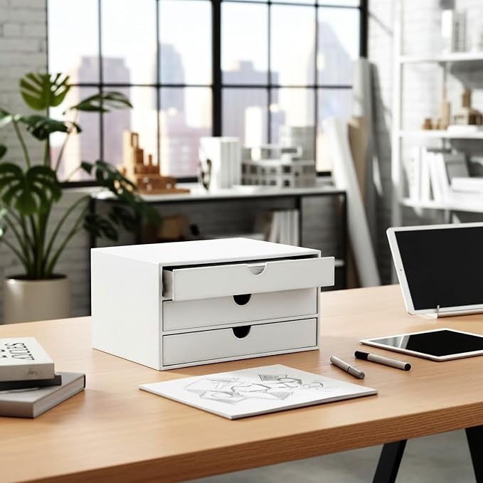 UnionBasic Document Organizer, 3-Drawer File Cabinet Document Storage Box - Image 6