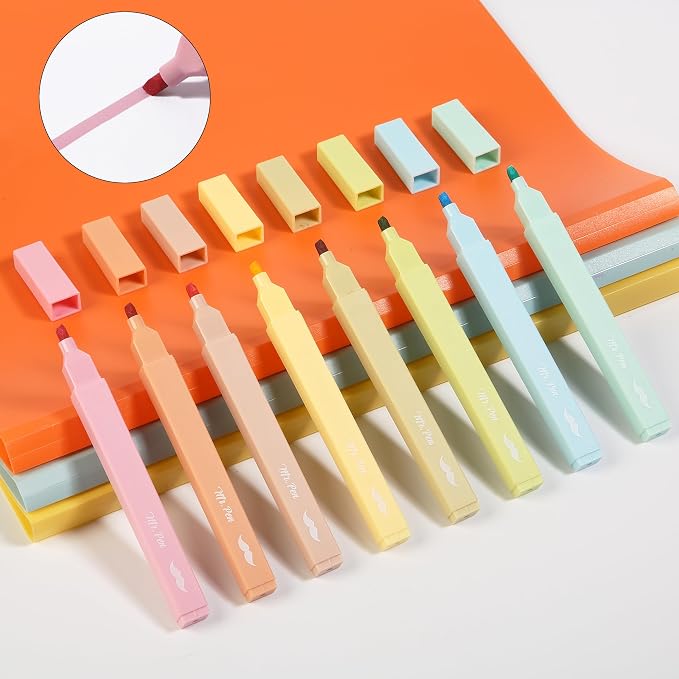 Mr. Pen- Aesthetic Highlighters No Bleed, 8 Pack, Cute Highlighters Assorted - Image 9
