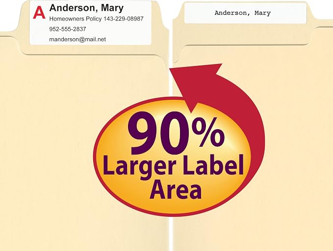 Smead SuperTab File Folder, Oversized 1/3-Cut Tab, Letter Size, 100 Per Box - Image 3