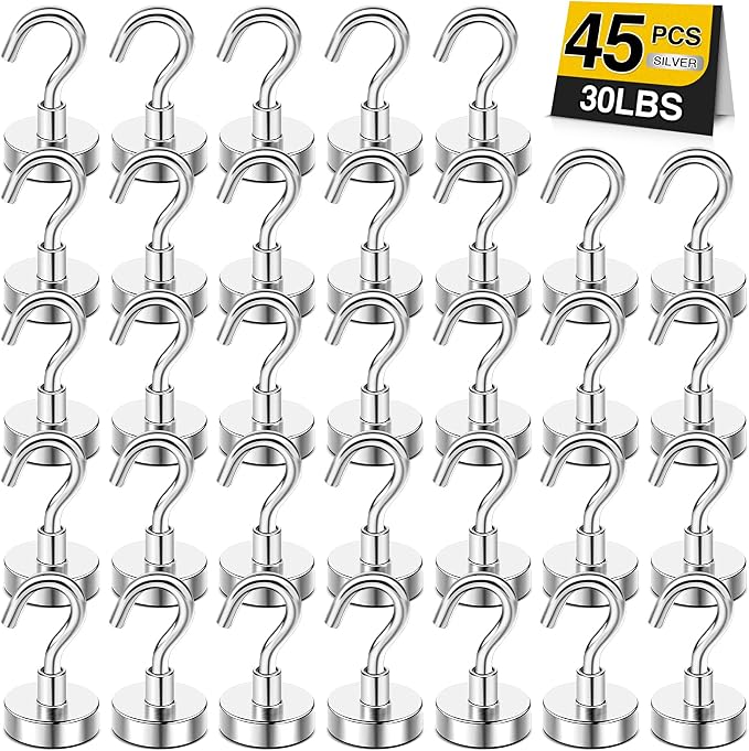 DIYMAG Magnetic Hooks for Refrigerator, Extra Strong Cruise Hook, Heavy Duty by DIYMAG