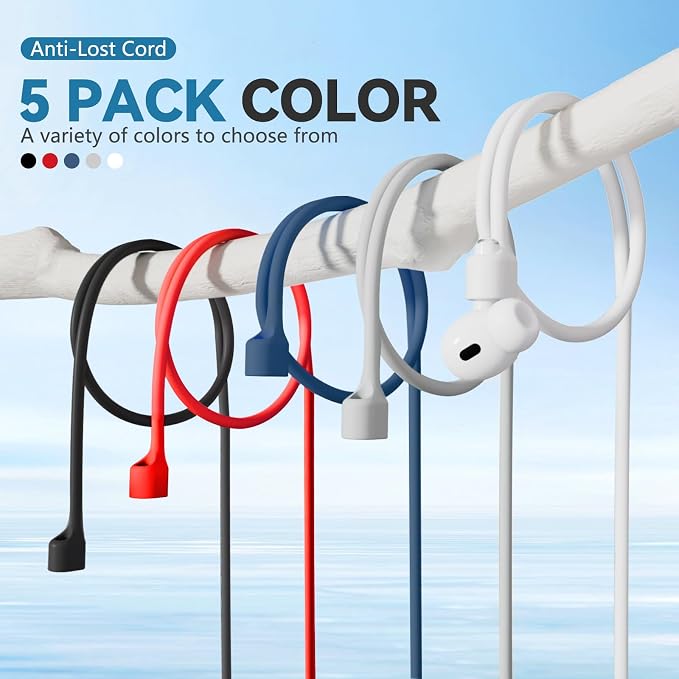 5 Pack Ultra Strong Magnetic AirPods Pro Straps, Anti-Lost Neck Cord - Image 7