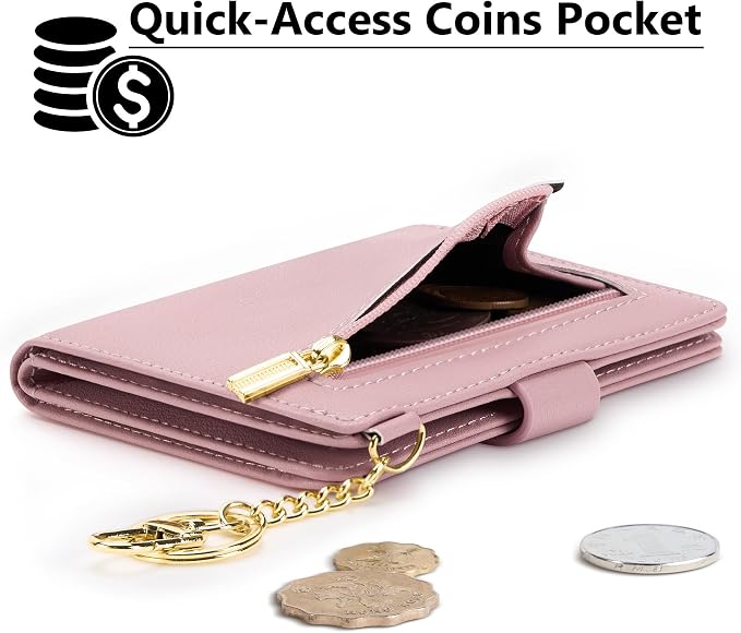 Airkit Small Wallet Women RFID, PU Leather Card Holder - Image 3