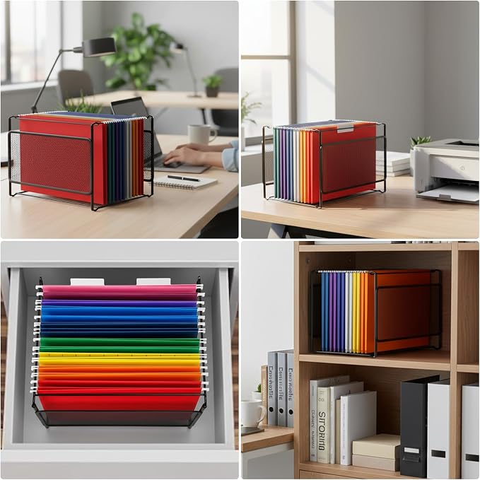 Comix Hanging File Organizer, Letter Size File Folder Organizer - Image 7