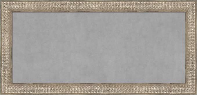 Amanti Art Silver Framed Magnetic Board 26x54 Oversize Vision Board by AmantiArt