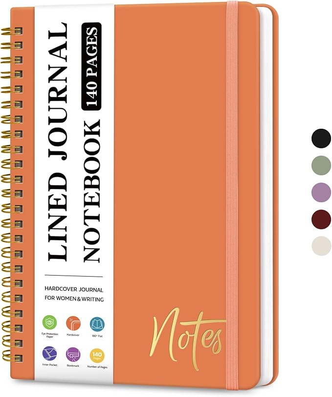 ZOTIA Lined Spiral Journal Notebook by Zotia
