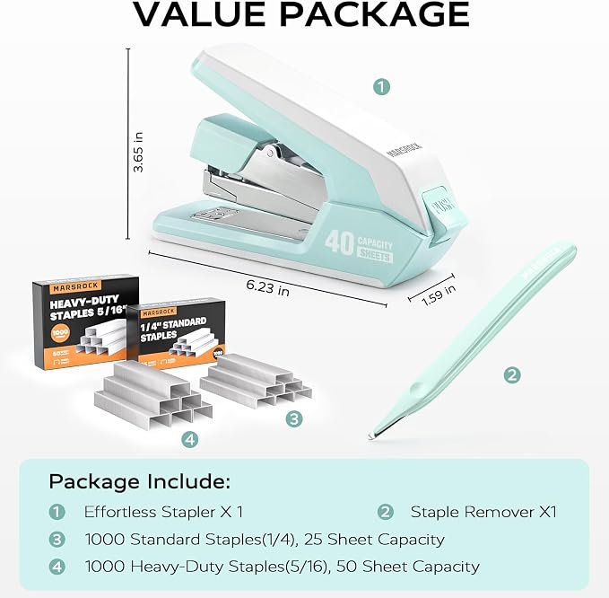 Marsrock Effortless Stapler for Desk - Image 5