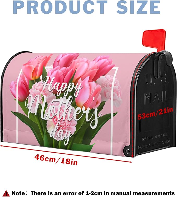 Happy Mothers Day Mailbox Cover Flowers Mailbox Covers Post Letter Box Cover - Image 4