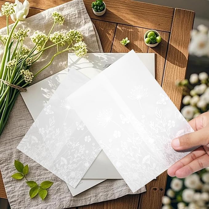 50 Pcs Elegant Glassine Envelopes - Image 6