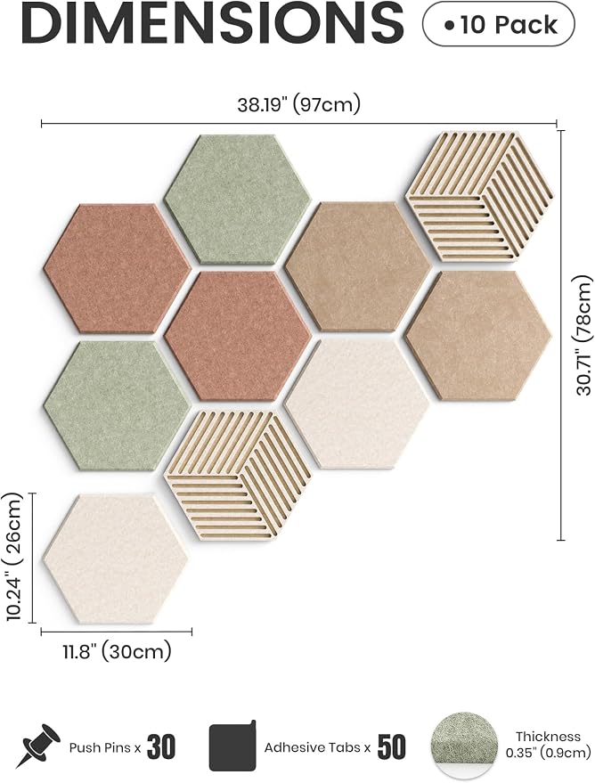 Fluxynara Hexagon Cork Board Alternative - Image 2