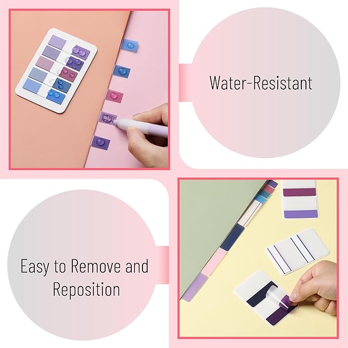 Mr. Pen- Colorful Index Tabs, 500 Pcs, 21 Sets - Sticky Page Markers for Binders, Books & Notebooks-DeskLoop Office