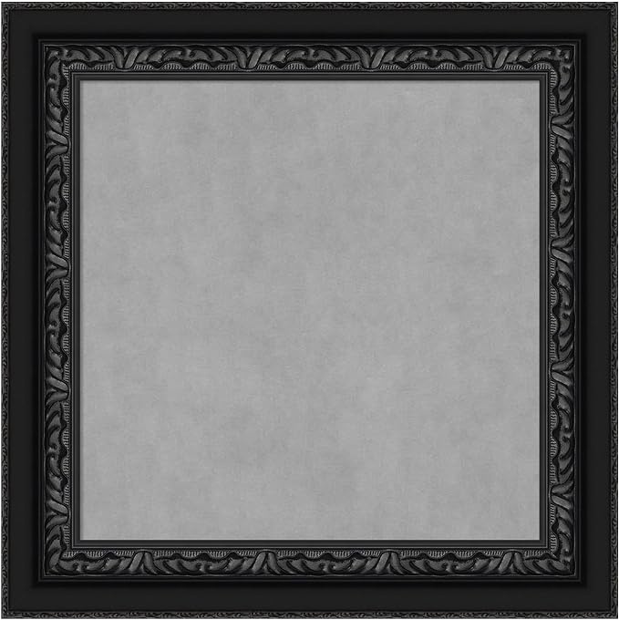 Amanti Art Black Framed Magnetic Board 16x16 X-Small Vision Board by AmantiArt