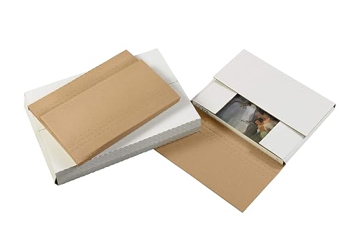 Tape Logic TLM961 Easy-Fold Mailers, 9 5/8" x 6 5/8" x 1 1/4" White - Image 3