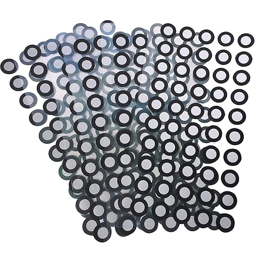 3D Scanning Tracking Markers Dots,6mm Diffuse Reflection 3D PositioningTarget Stickers,HogarDeco Reference Point Markers for Industrial and Interest Optical 3D Scanner (300pcs, Inner 6mm Outer 10mm-DeskLoop Office