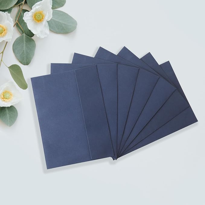 Blue & Navy Blue Envelopes, 50 Pack - Image 5