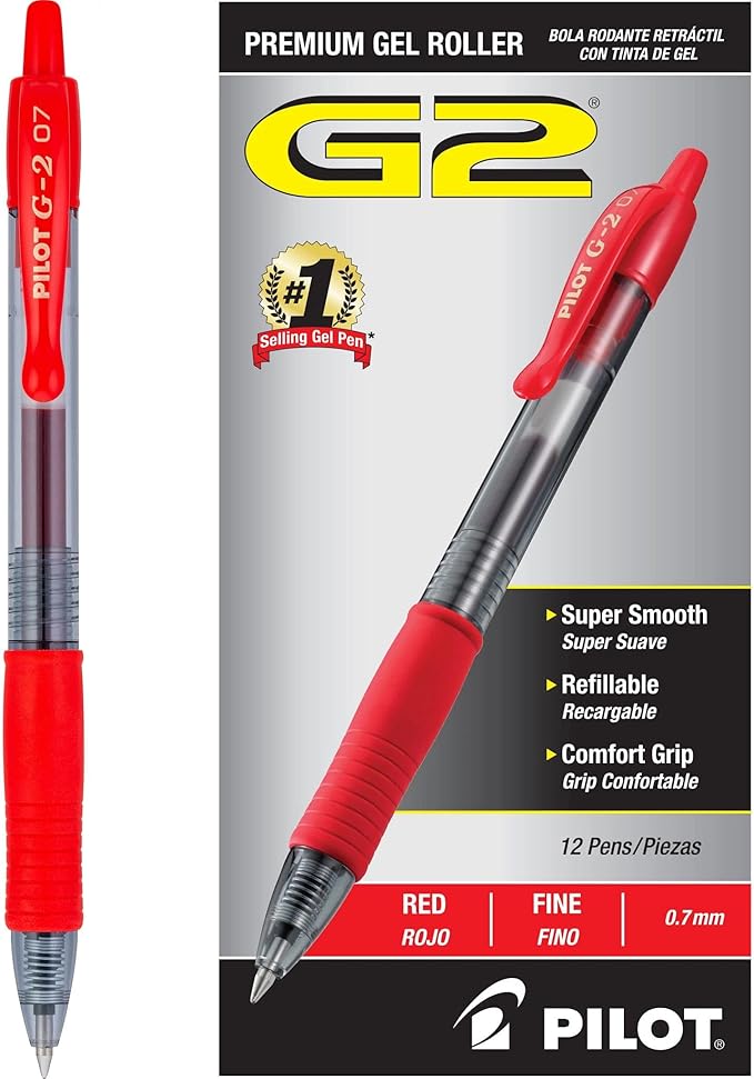 Pilot G2 Premium Gel Roller Pens, Fine Point 0.7 mm, Journaling & Office Writing by PilotCorporationofAmerica