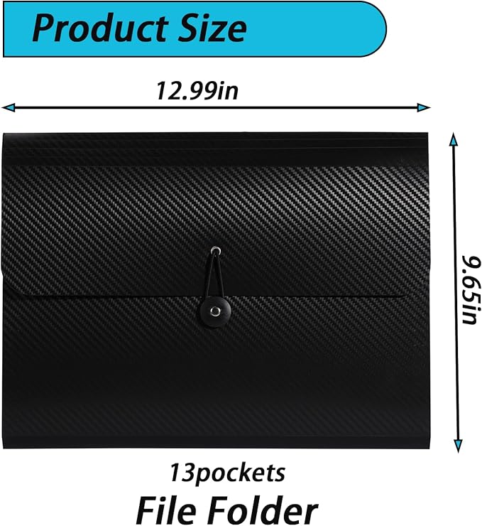 A4 Paper Document Organizer Expanding File Folder - Image 3