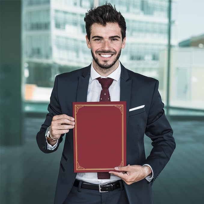 BELLE KR® Red Certificate Holders 8.5 x 11, Documents and Diplomas - Image 7