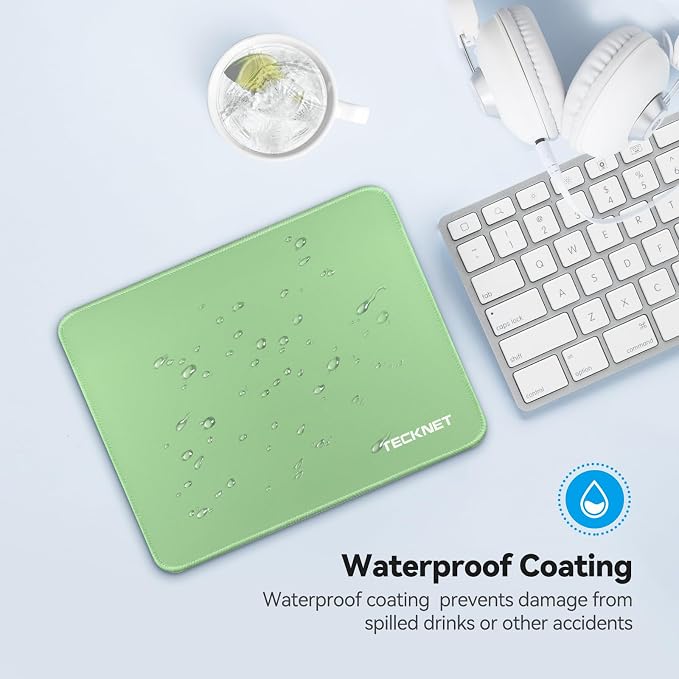 TECKNET Mouse Pad with Anti-fray Stitching, Waterproof Surface & Non-Slip - Image 5