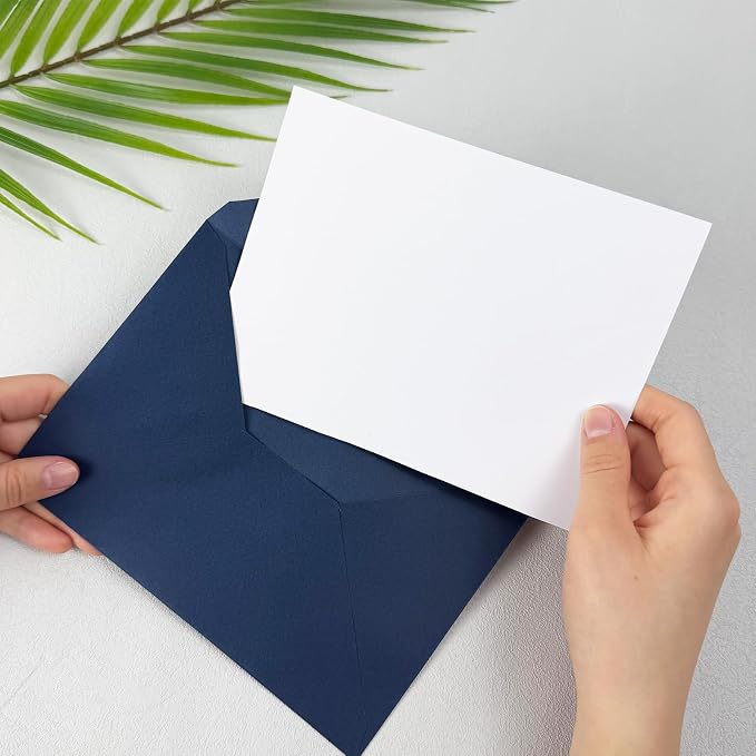 50 PCS Dark Blue Colorful A7 Envelopes - Image 5