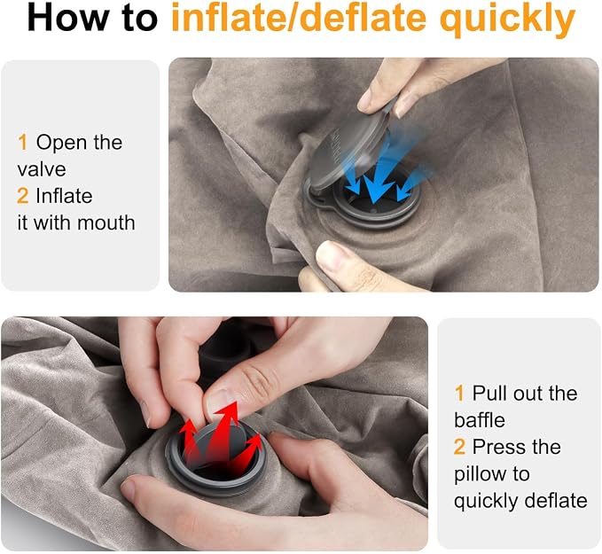 Inflatable Foot Rest/Leg Pillow | Adjustable Height | Make a Flat Bed - Image 3