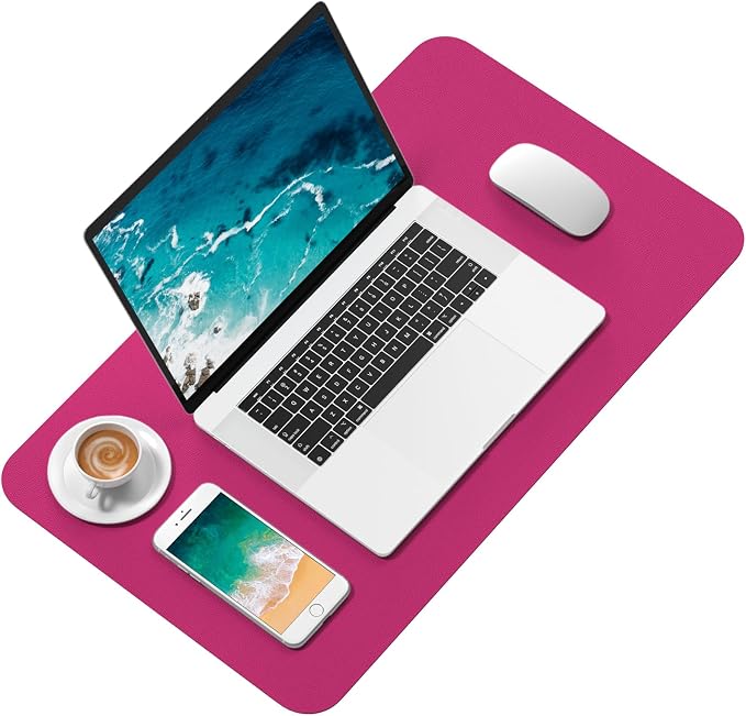 Hsurbtra Desk Pad, 23.6" x 13.8" PU Leather Desk Mat, M Extended Mouse Pad - Image 2