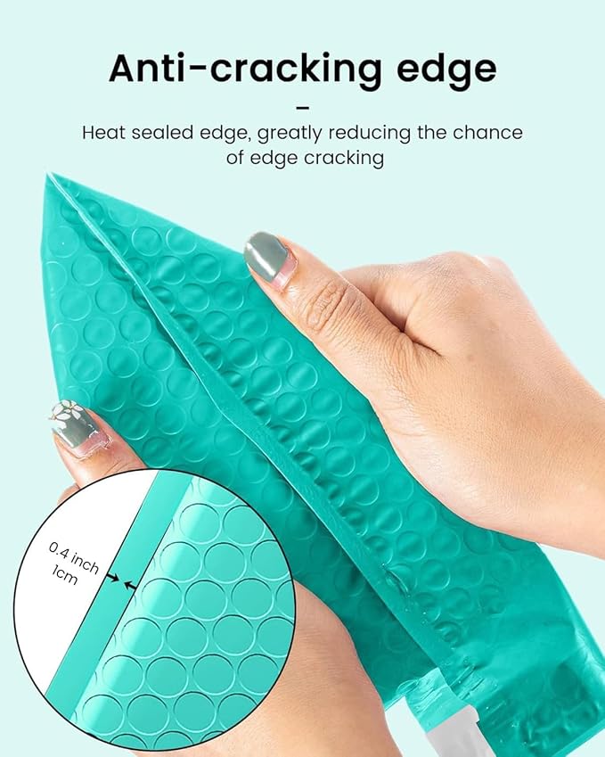 GSSUSA Teal Bubble Mailers 4x8 Inches 19200 Pack, Usable Size 4X7" Bubble - Image 6
