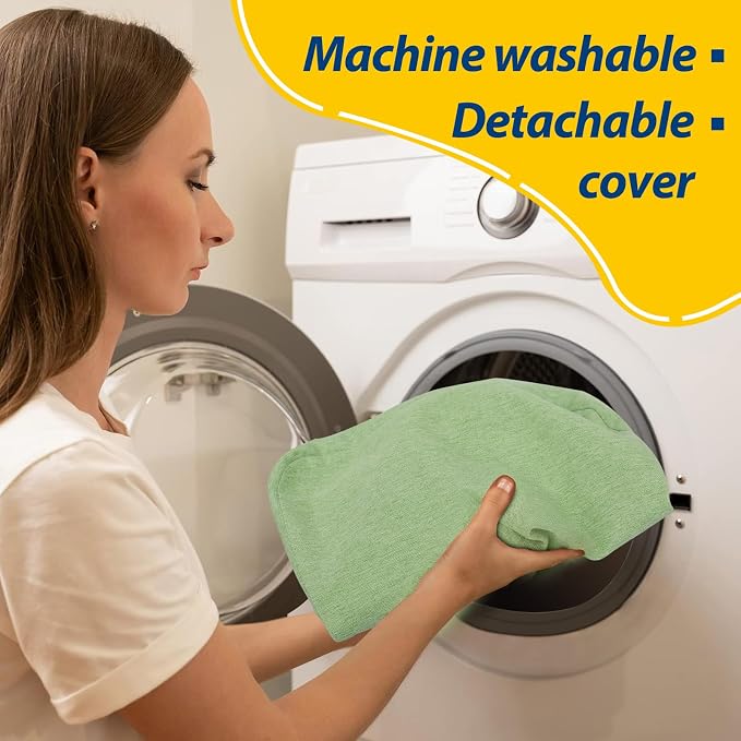 AAAAAcessories D-Shaped Chair Cushions, Machine-Washable Cover, Pear Green - Image 4