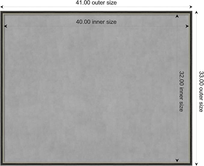 Amanti Art Black Framed Magnetic Board 33x41 X-Large Vision Board - Image 4
