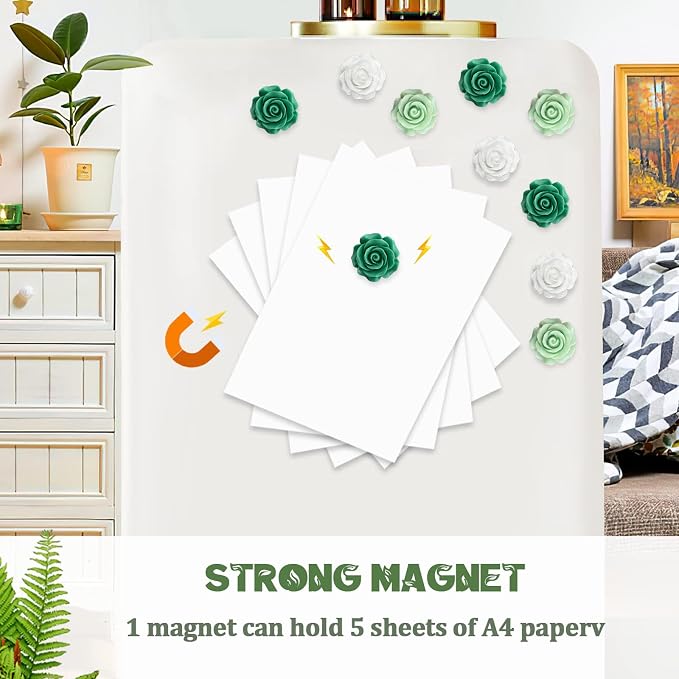15 pcs - Cute Flower Magnet, and Decorative - Image 2