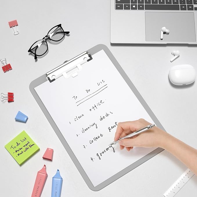 Hongri Plastic Clipboard with Pen Holder, Nurses and Women, Low Profile Clip - Image 7